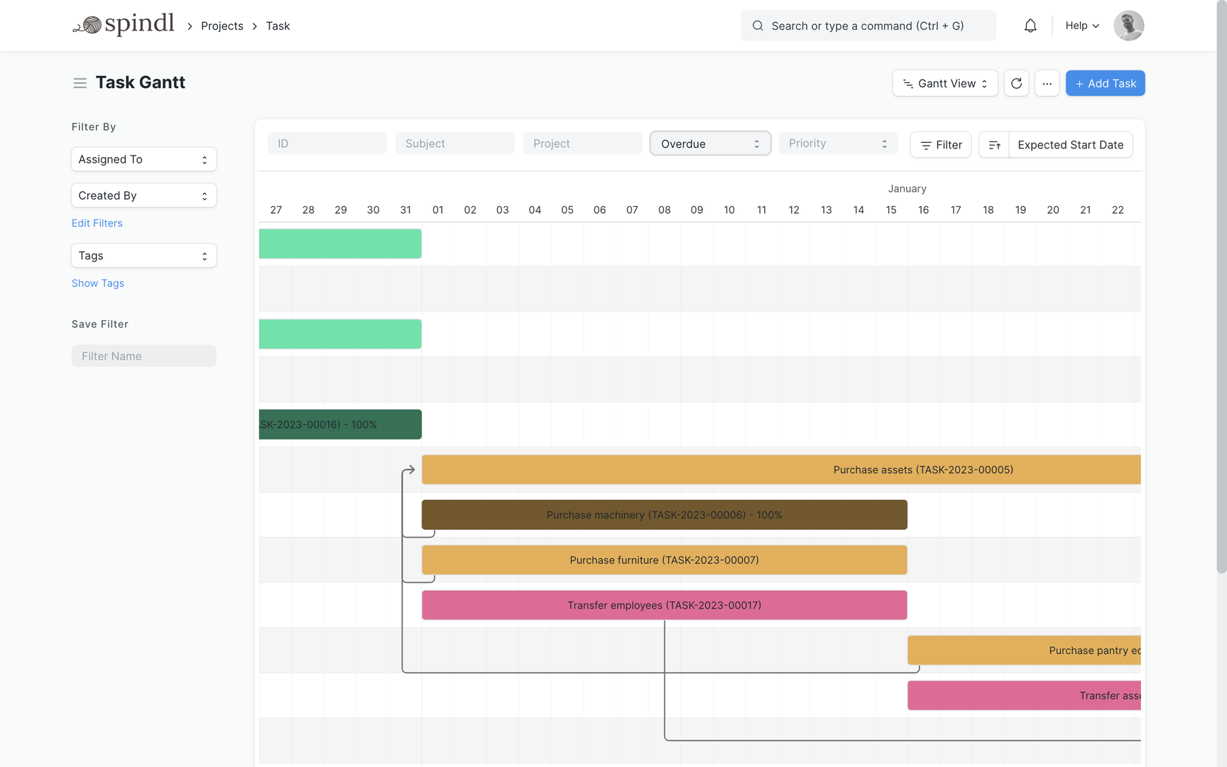 Project Gantt